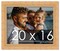 20x16 Modern Bamboo Picture Frame with UV-Resistant Acrylic & Acid Free Backing, Available in 5 Finishes - Gold, Silver, Brown, Black, and Natural